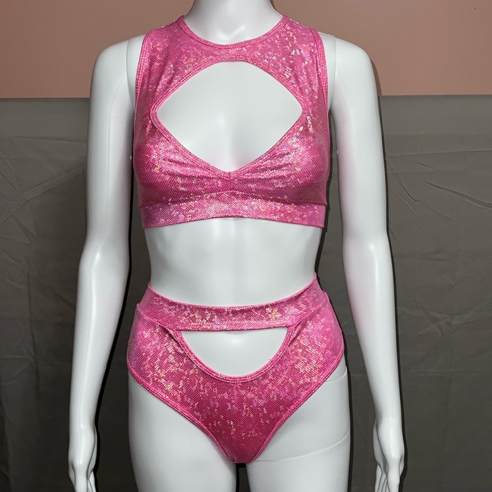 Bodyshotz Iridescent Rave Festival Bikini Set